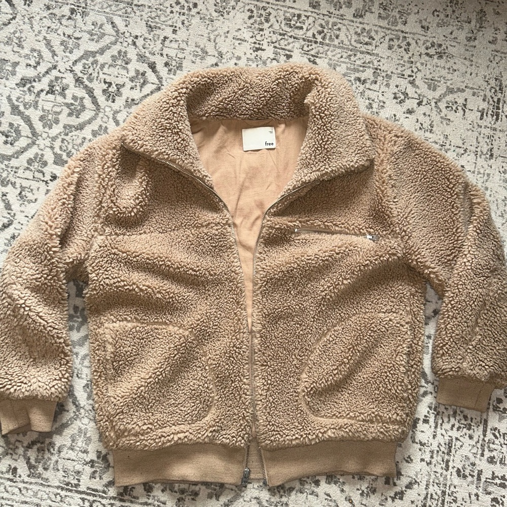 Wilfred Teddy Bear Sherpa Bomber Jacket